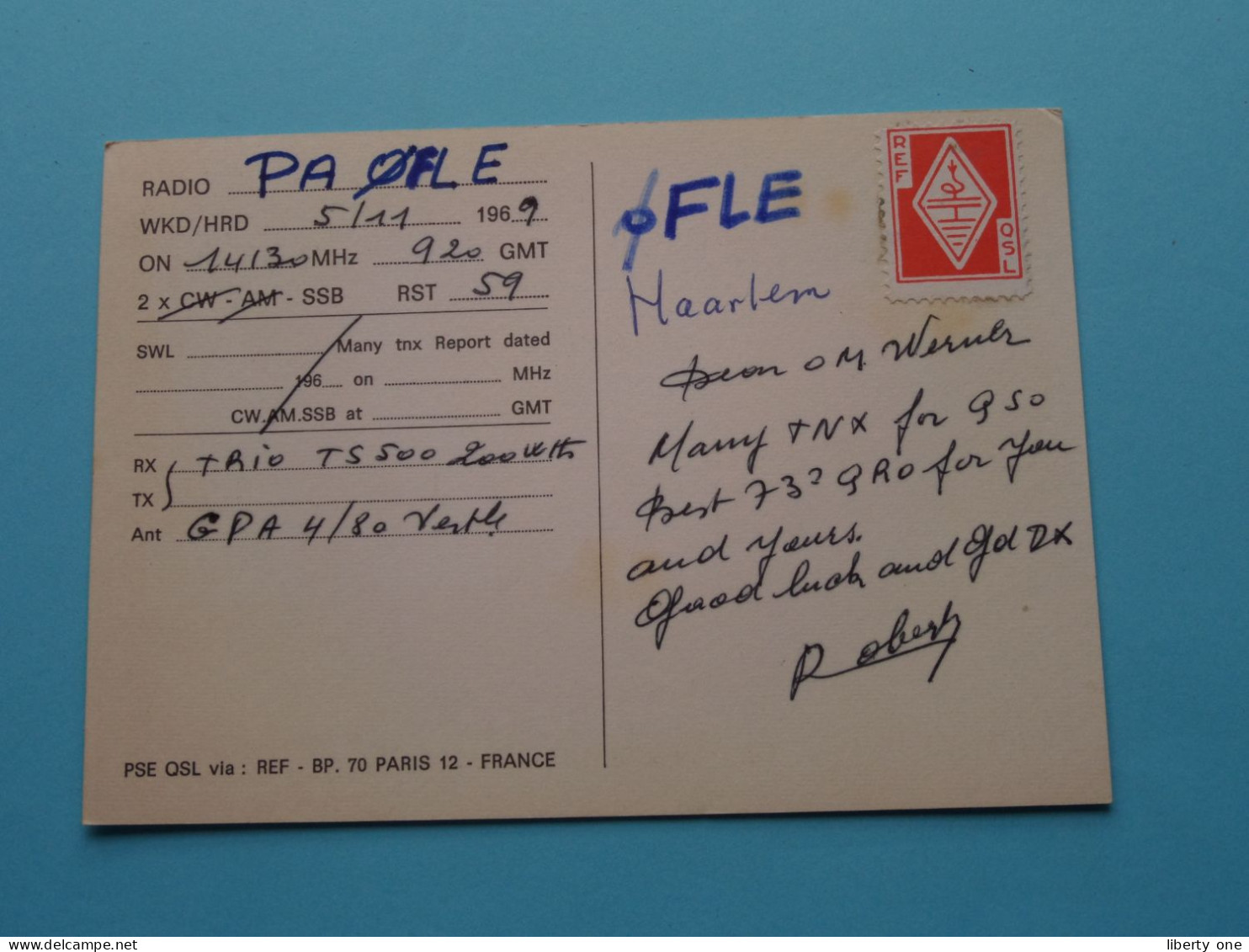 F6ARF - FRANCE - BARRAT Robert Villeneuve-Loubet ( Radio / QSL ) 1969 ( See SCANS ) ! - Other & Unclassified