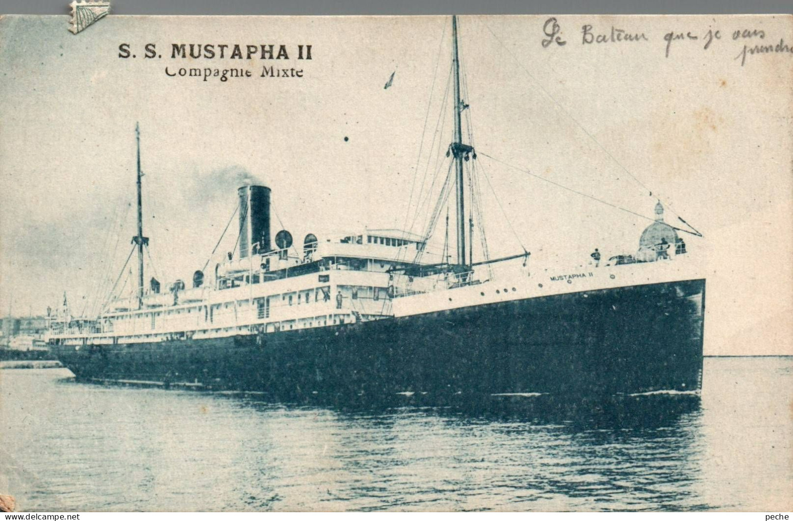 N°2682 W -cpa S.S. Mustapha II -compagnie Mixte- - Steamers