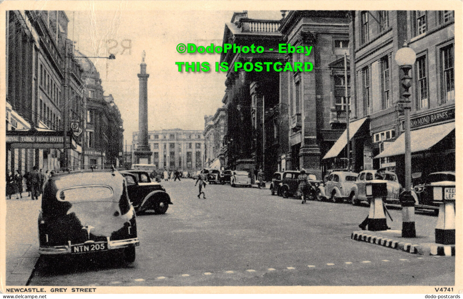 R453884 Newcastle Grey Street. V4741. Photochrom Co. 1955 - Welt
