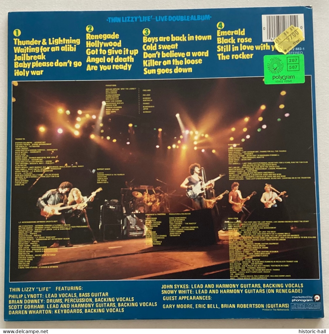 THIN LIZZY - Life - 2 LP - 1983 - Holland Press - Rock