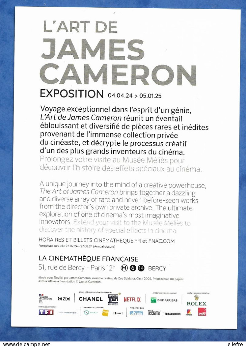 CPM Cinéma Paris - Cinémathèque Française - Exposition L' Art De James Cameron 2024/2025 - Autres & Non Classés