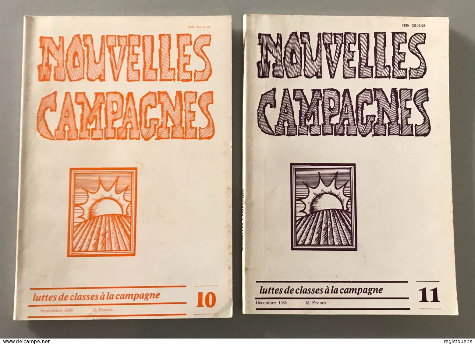 Nouvelles Campagnes N° 10 / 11 - ( Lot De 2 Revues ) - Bücherpakete