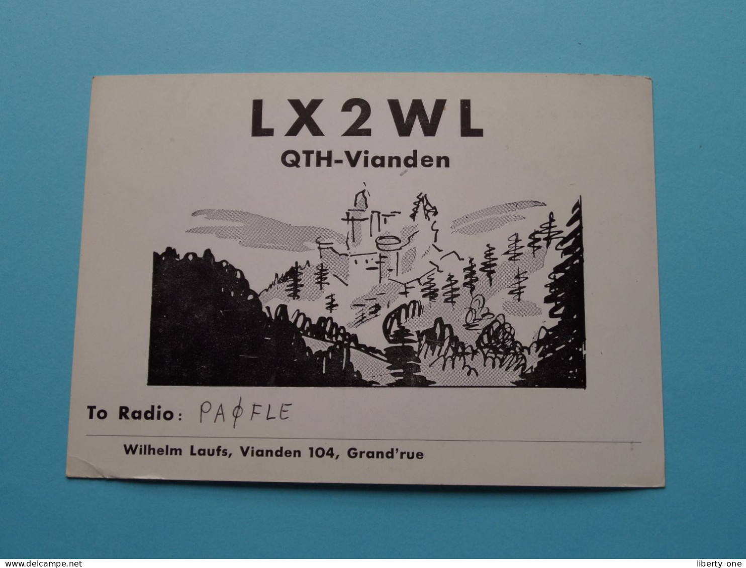 LX2WL - VIANDEN Luxembourg Wilhelm Laufs ( Radio / QSL ) 1968 - PAQFLE ( See SCANS ) ! - Autres & Non Classés