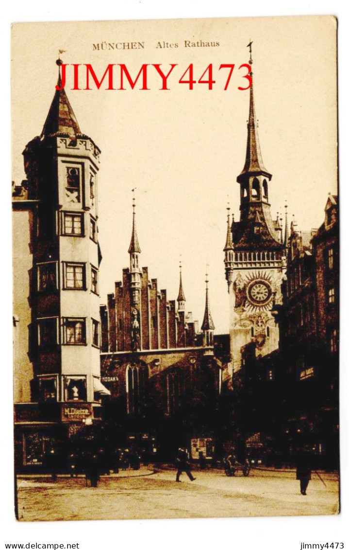 CPA - MÜNCHEN ( Munich ) Altes Rathaus ( Rue Bien Animée ) W. H. - D. 8608 - München