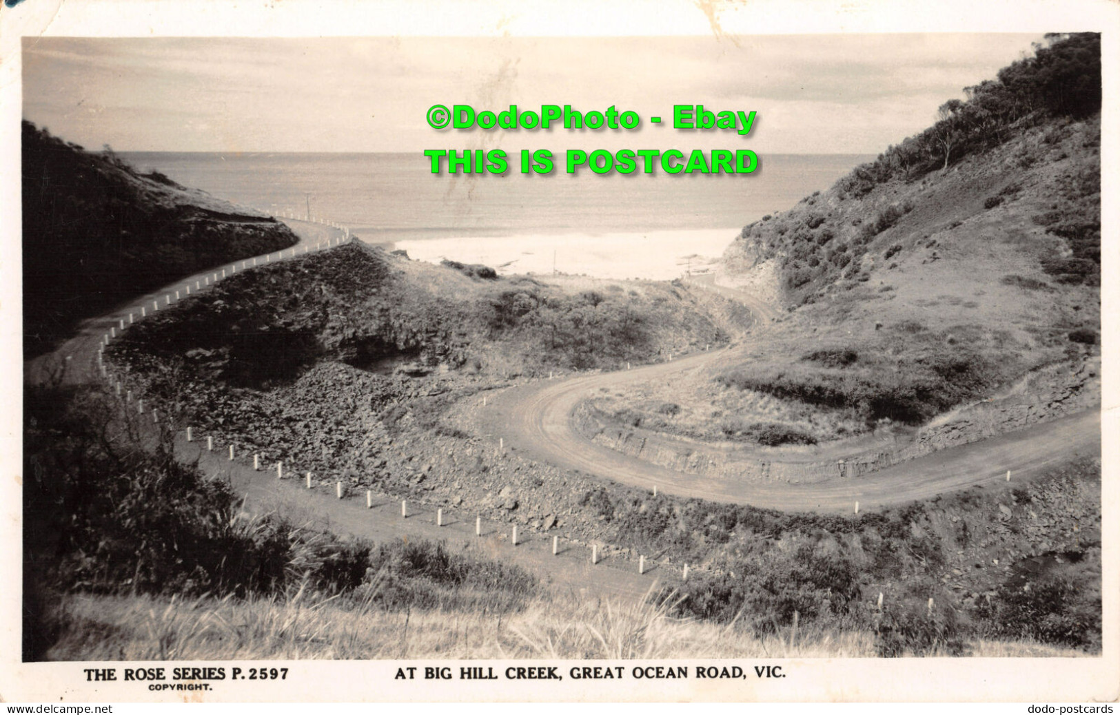 R454035 Vic. Great Ocean Road. At Big Creek. The Rose Series. P. 2597. RP - Monde