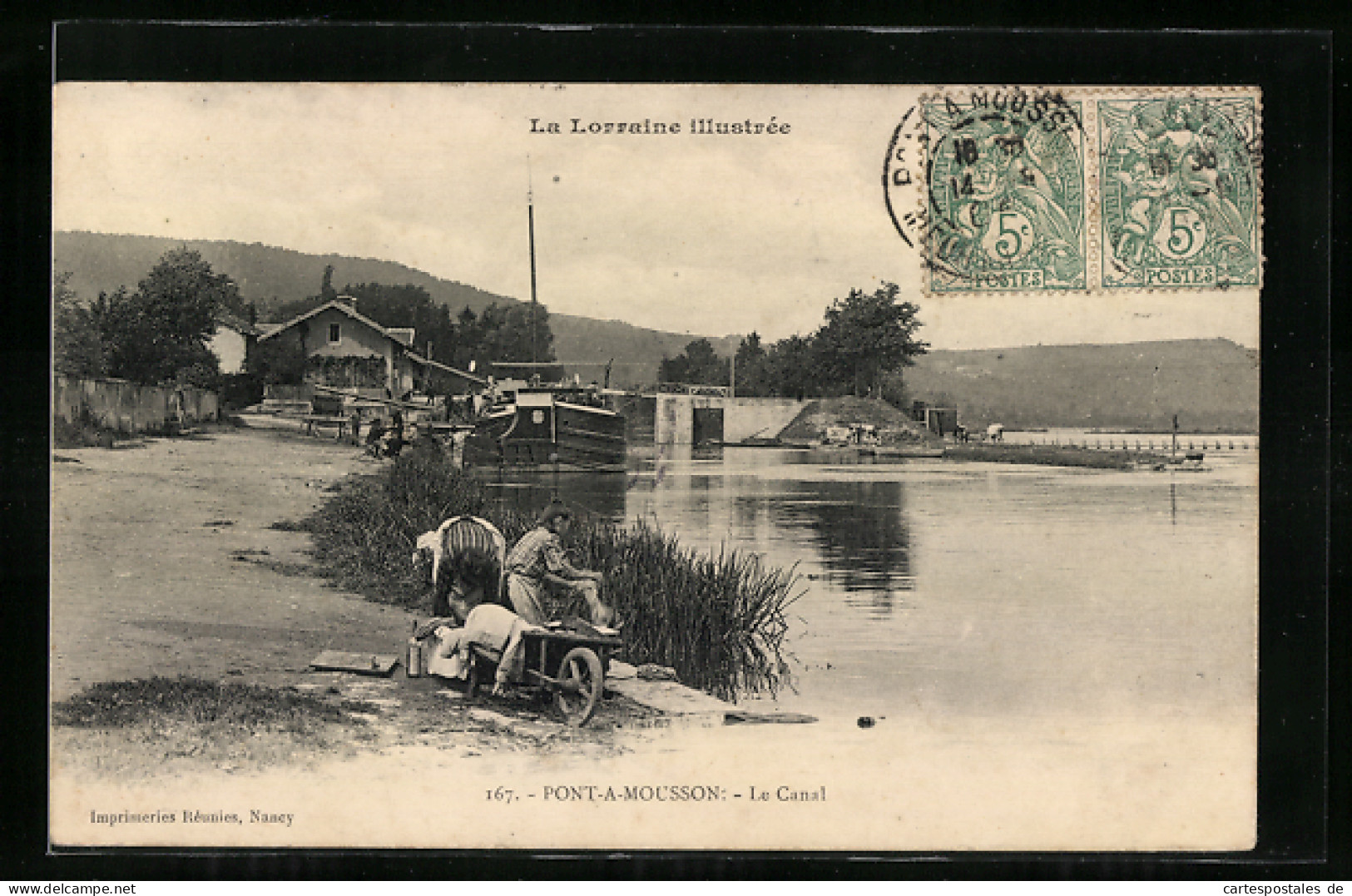 CPA Pont-a-Mousson, La Lorraine Illustrée, Le Canal  - Pont A Mousson