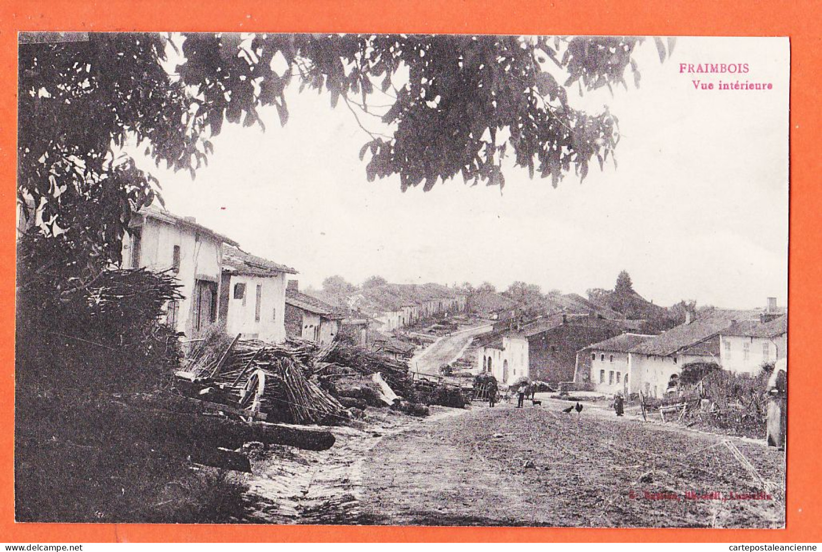 06141 / FRAIMBOIS 54-Meurthe Moselle Vue Intérieure Rue Principale Du Village 1910s - Autres & Non Classés