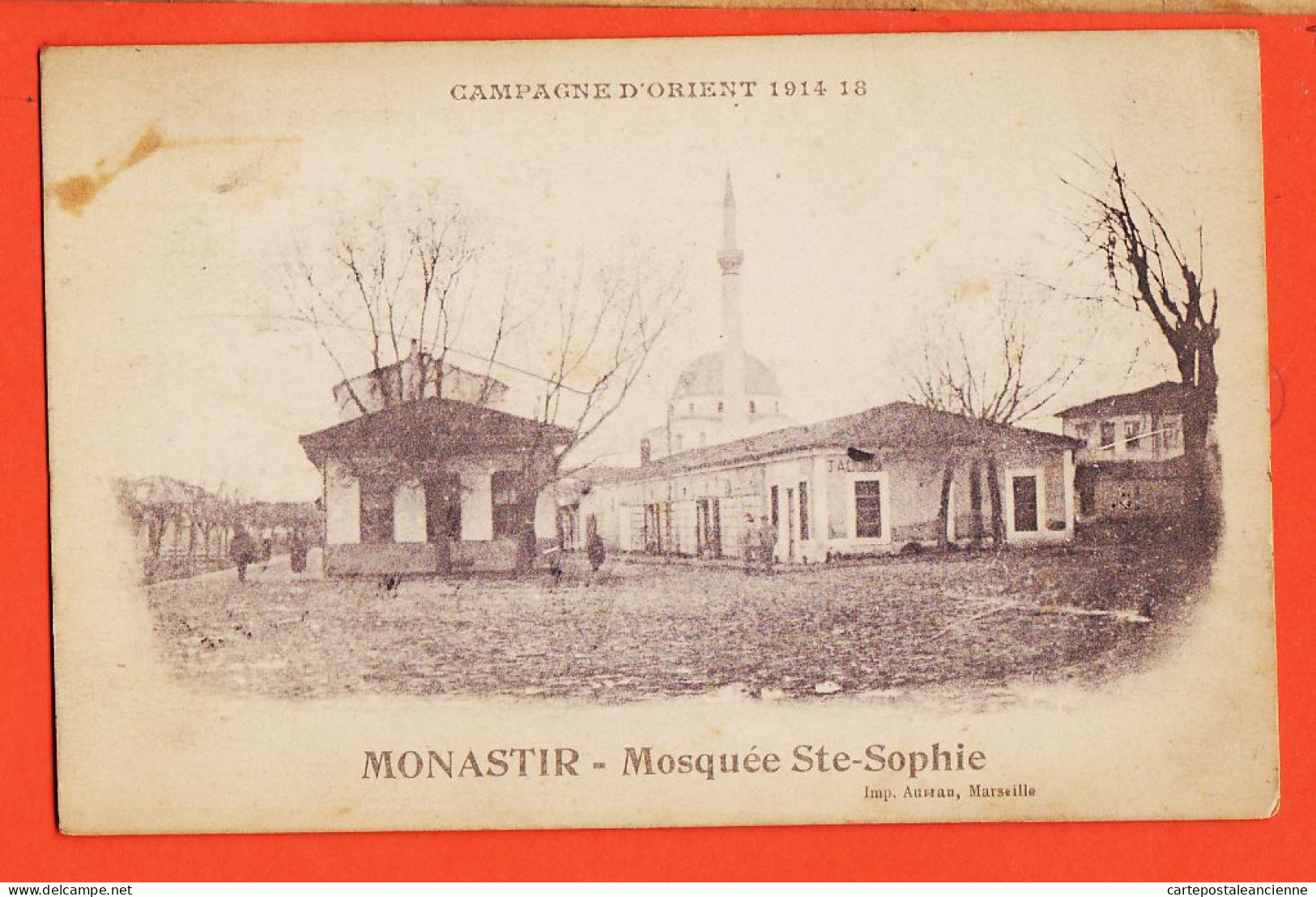 06471 / MONASTIR Campagne ORIENT 1914-18 Mosquée STE-SOPHIE Poilu ARTIRES 115e Artillerie à GAU Rue Rochegude Albi - Nordmazedonien