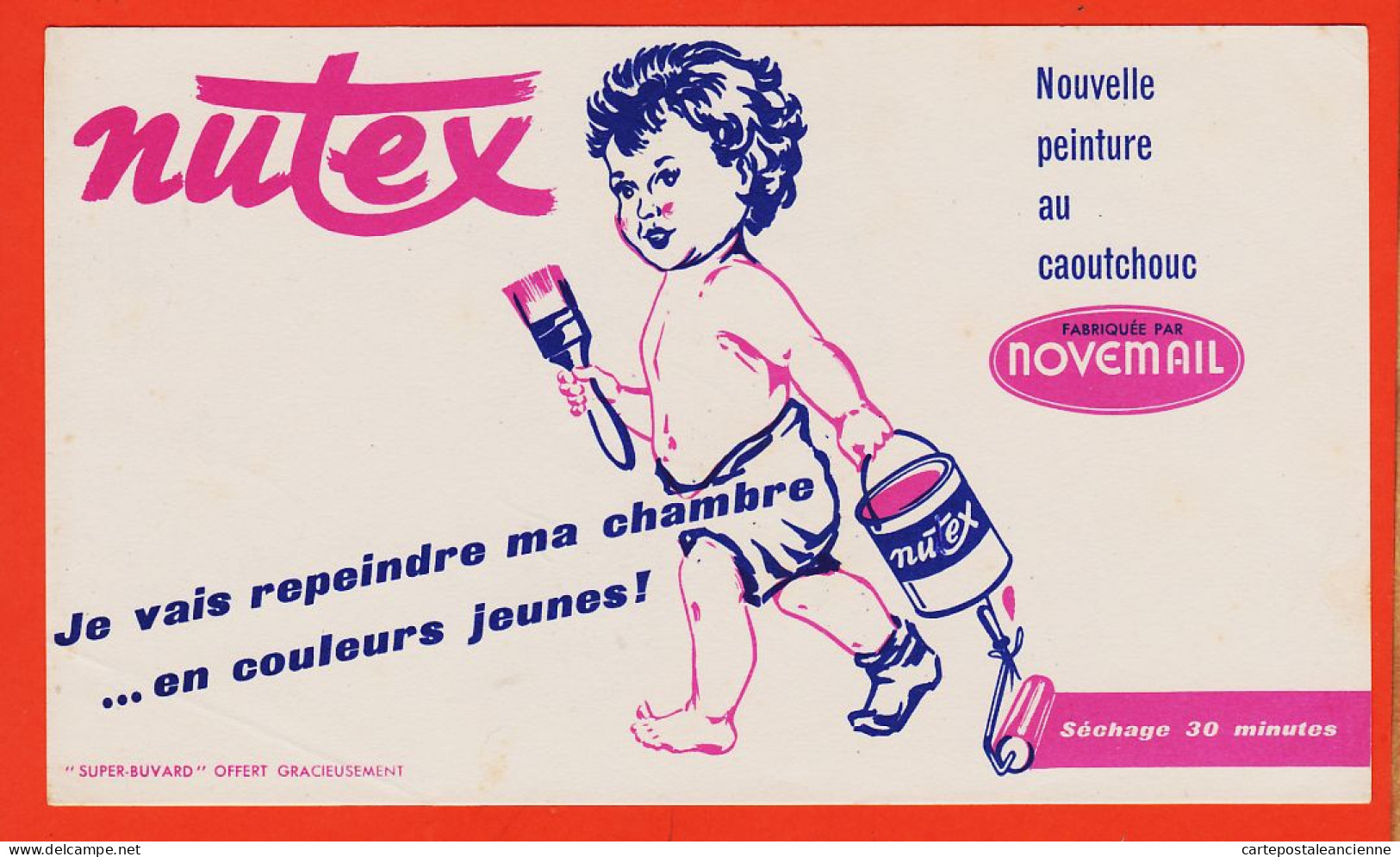 06252 / Nouvelle Peinture Au Caoutchouc NUTEX Fabriqué Par NOVEMAIL Séchage 30 Minutes Buvard-Blotter - Paints