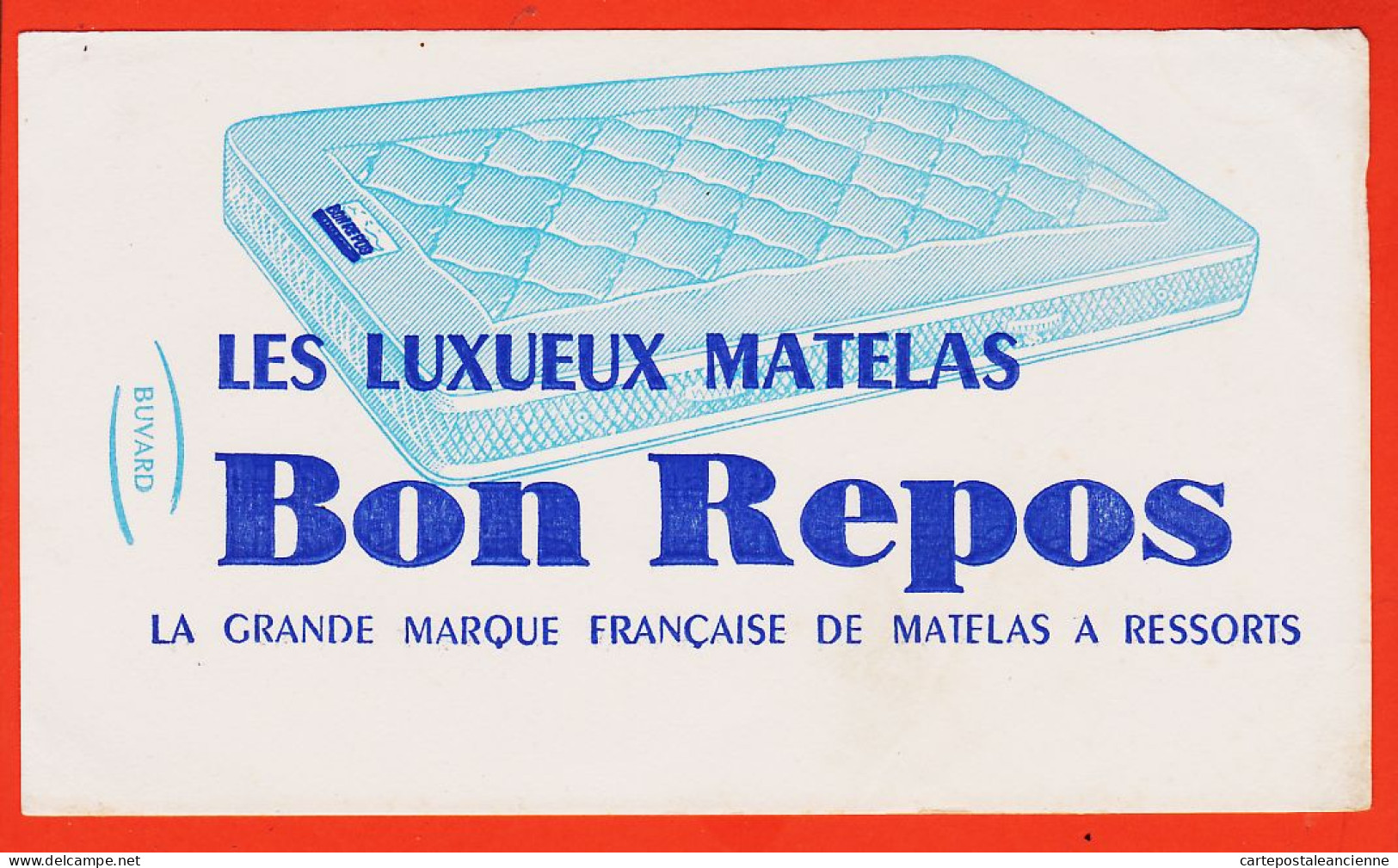 06194 / Matelas Ressorts BON REPOS Les Luxueux Matelas Grande Marque Française Buvard-Blotter (Vierge De Localisation)  - Textile & Vestimentaire