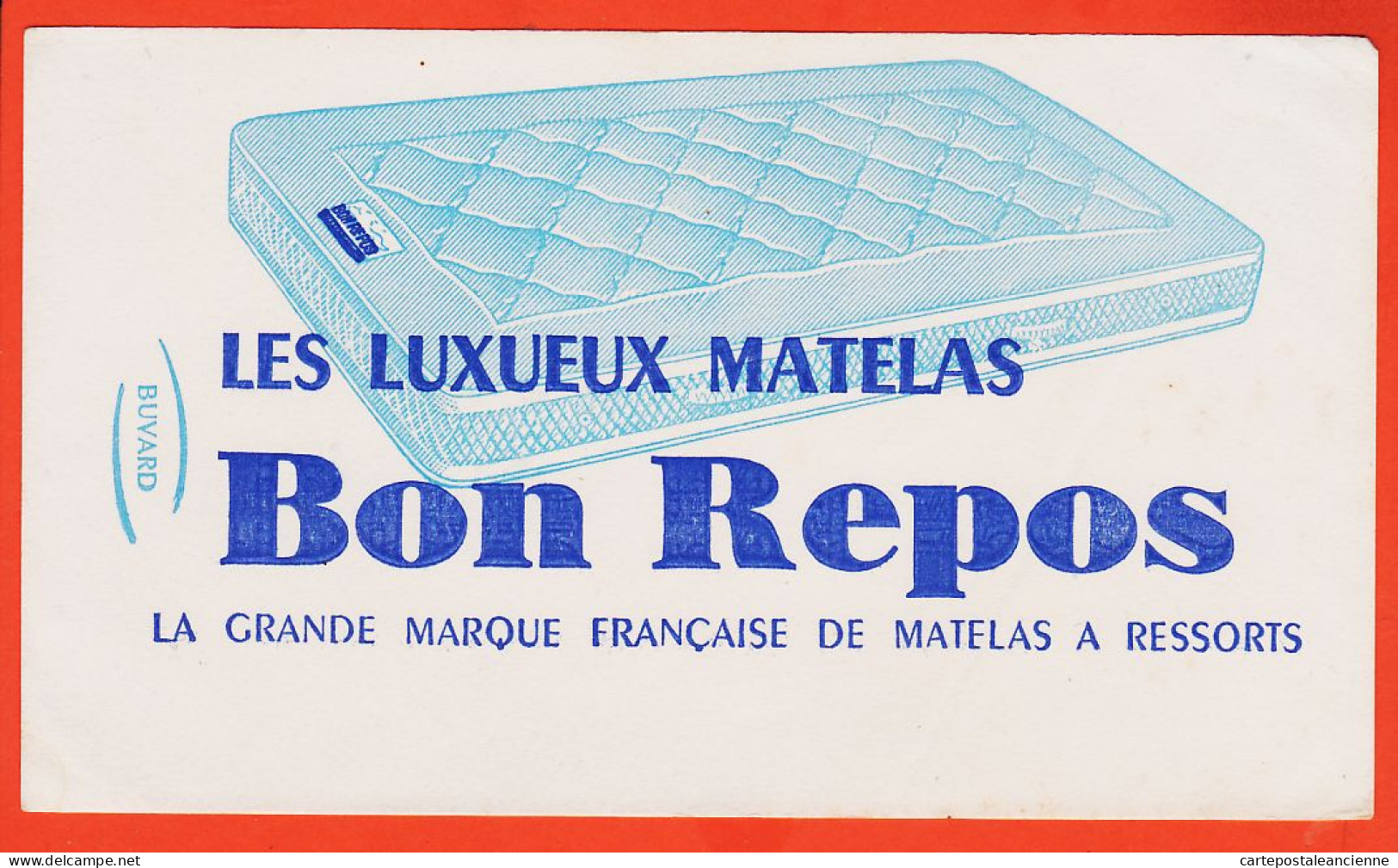 06196 / Matelas Ressorts BON REPOS Les Luxueux Matelas Grande Marque Française Buvard-Blotter (Vierge De Localisation)  - Textile & Vestimentaire