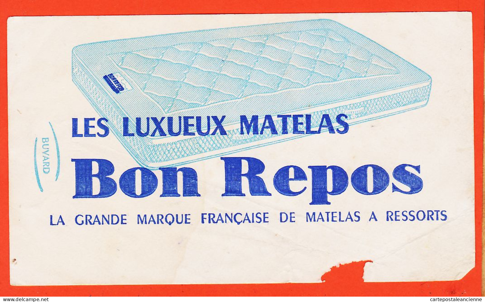 06197 / Matelas Ressorts BON REPOS Les Luxueux Matelas Grande Marque Française Buvard-Blotter (Vierge De Localisation)  - Textile & Vestimentaire
