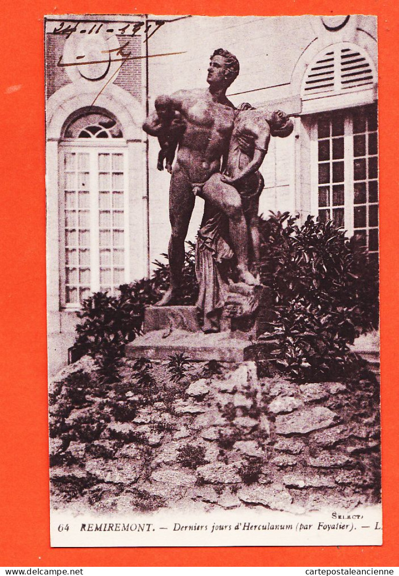 06084 / REMIREMONT 88-Vosges Derniers Jours D' HERCULANUM Sculpture Par FOYATIER 1910s Editions LEVY 64 - Remiremont