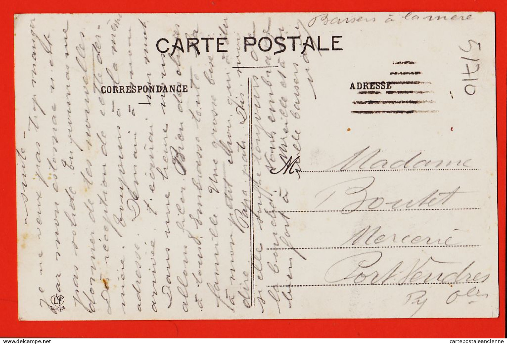 06261 / ⭐ ◉ 31-TOULOUSE Vue Générale Sur La GARONNE 1916 à BOUTET Mercerie Port-Vendres LABOUCHE 1 - Toulouse