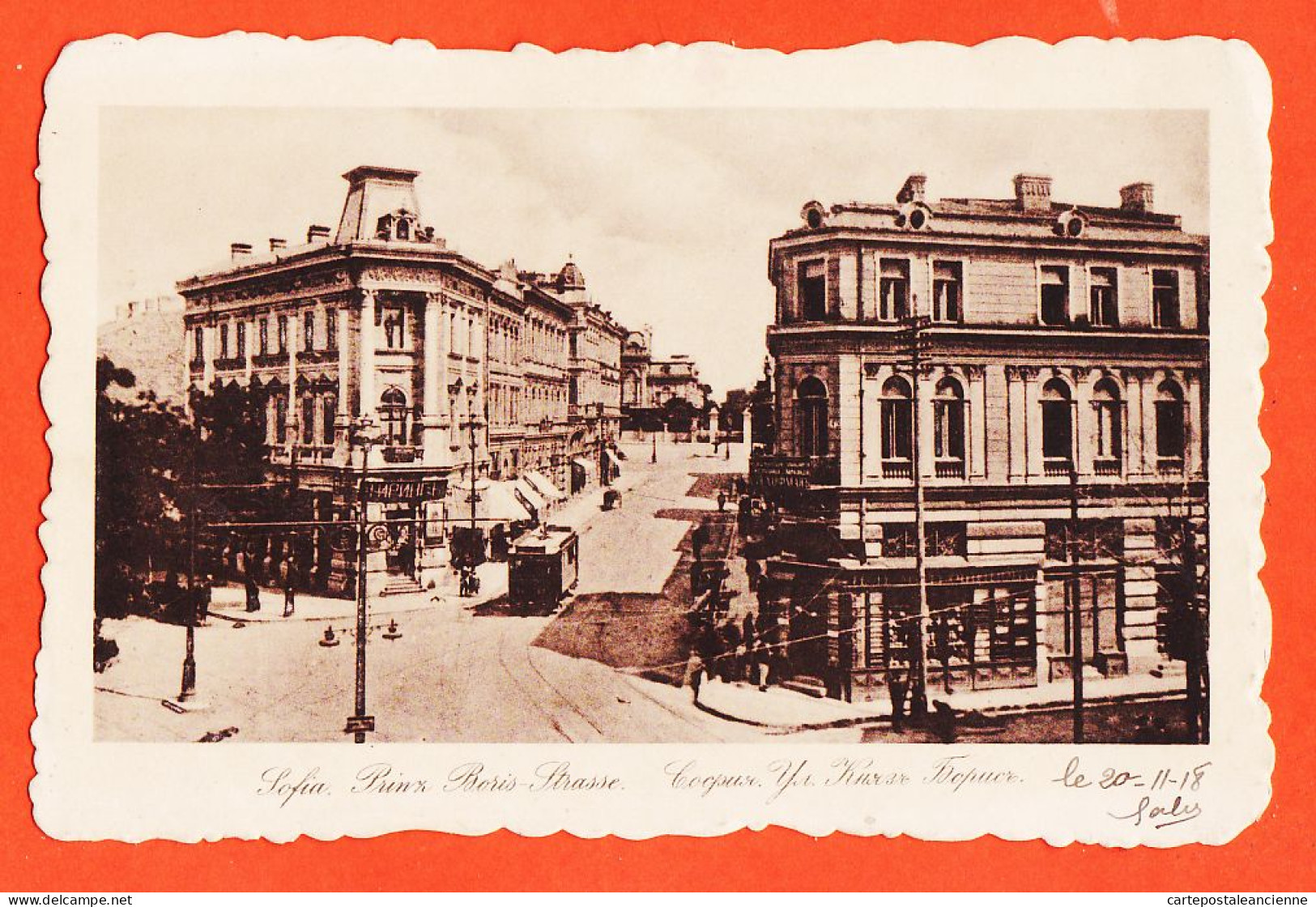 06490 / SOFIA Guerre 1914 Lisez 20-11-1918 PRINZ BORIS-Strasse Strasse à Gabriel REY Réalmont - Bulgaria