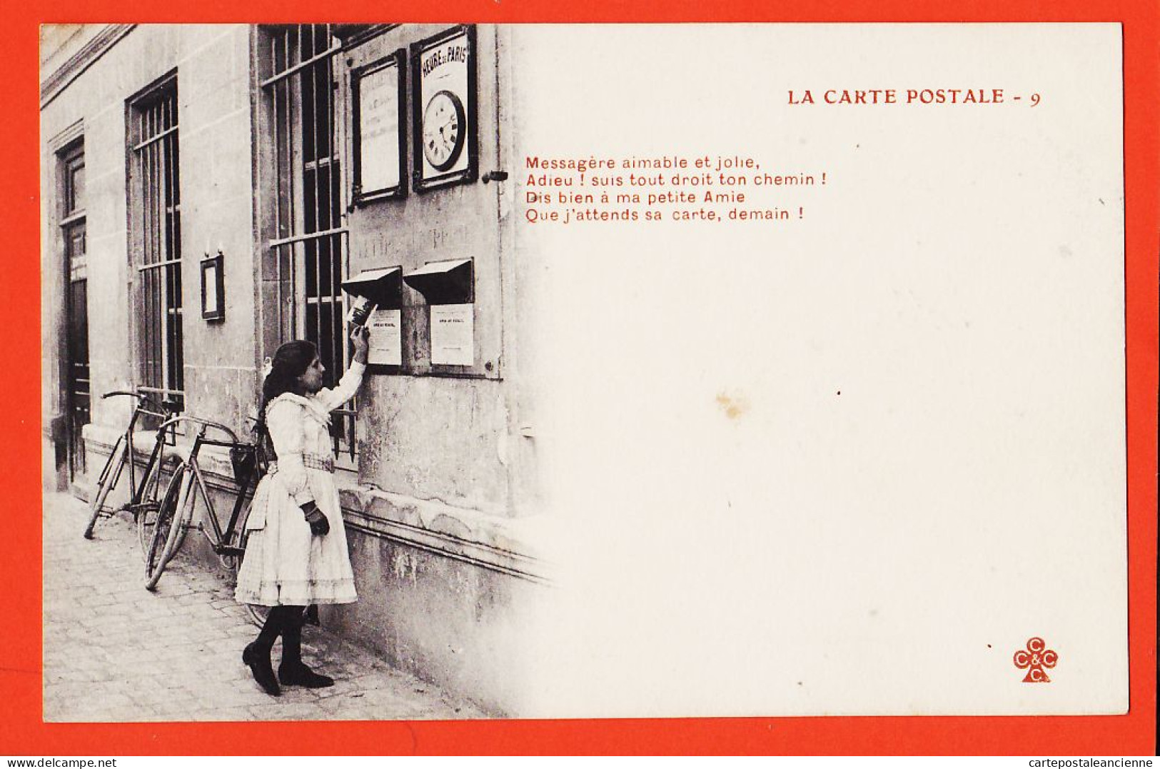 06289 / ♥️ ⭐ ◉  Métier Photographe Editeur LA CARTE POSTALE (9) Messagère Aimable Jolie Boîte Lettres 1900s TREFLE CCCC - Craft