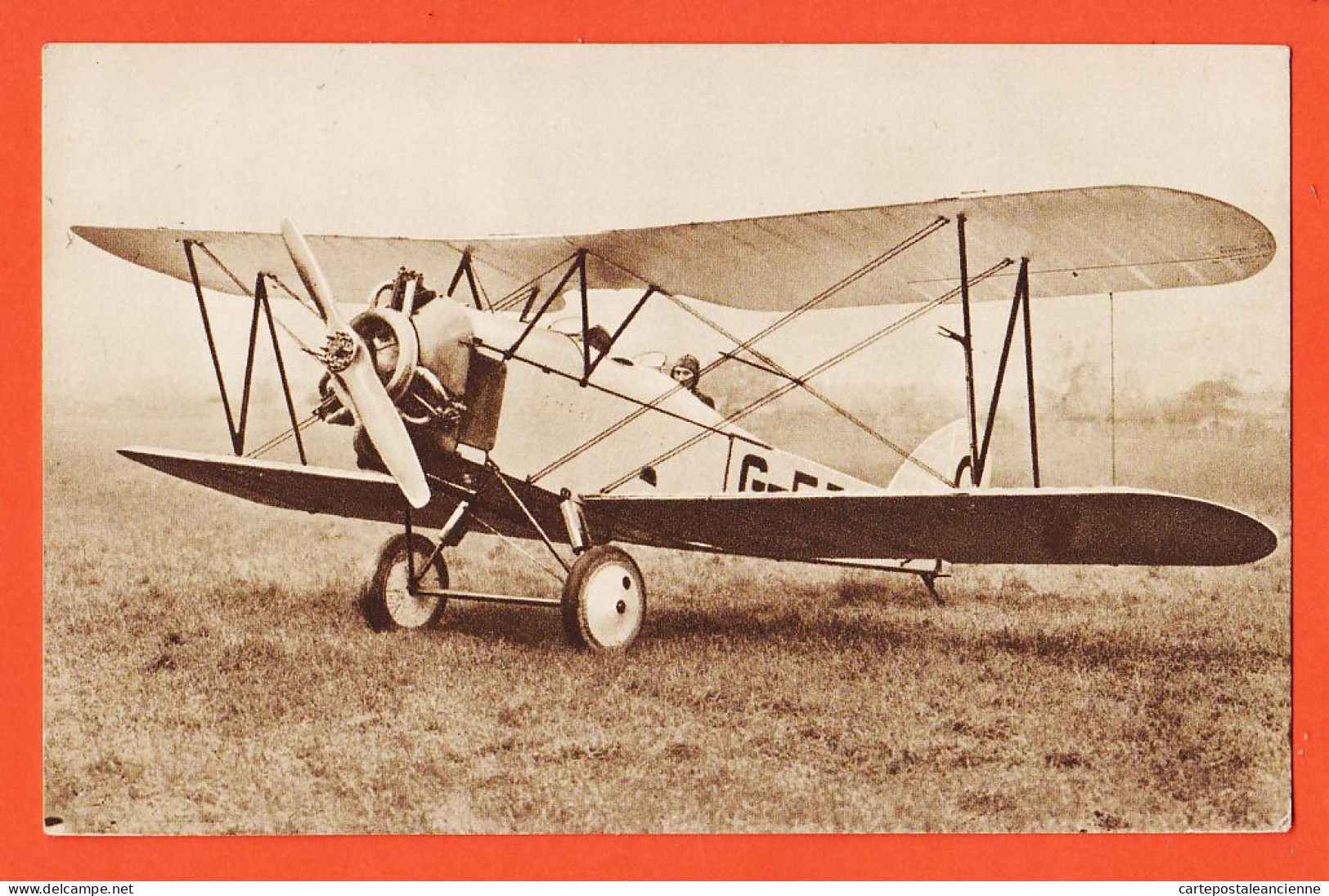 06122 / Peu Commun The BRISTOL LUCIFER SCHOOL MACHINE Aircooled Engine AVION ECOLE Anglais Biplan Cpavion 1930s - 1919-1938