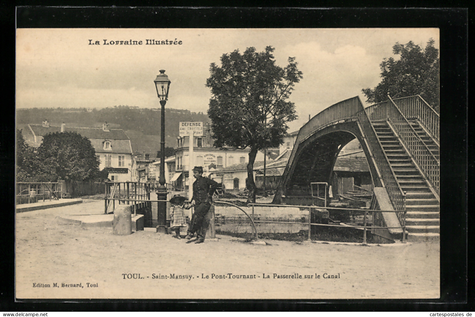 CPA Toul, Saint-Mansuy, Le Pont-Tournant, La Passerelle Sur Le Canal  - Toul