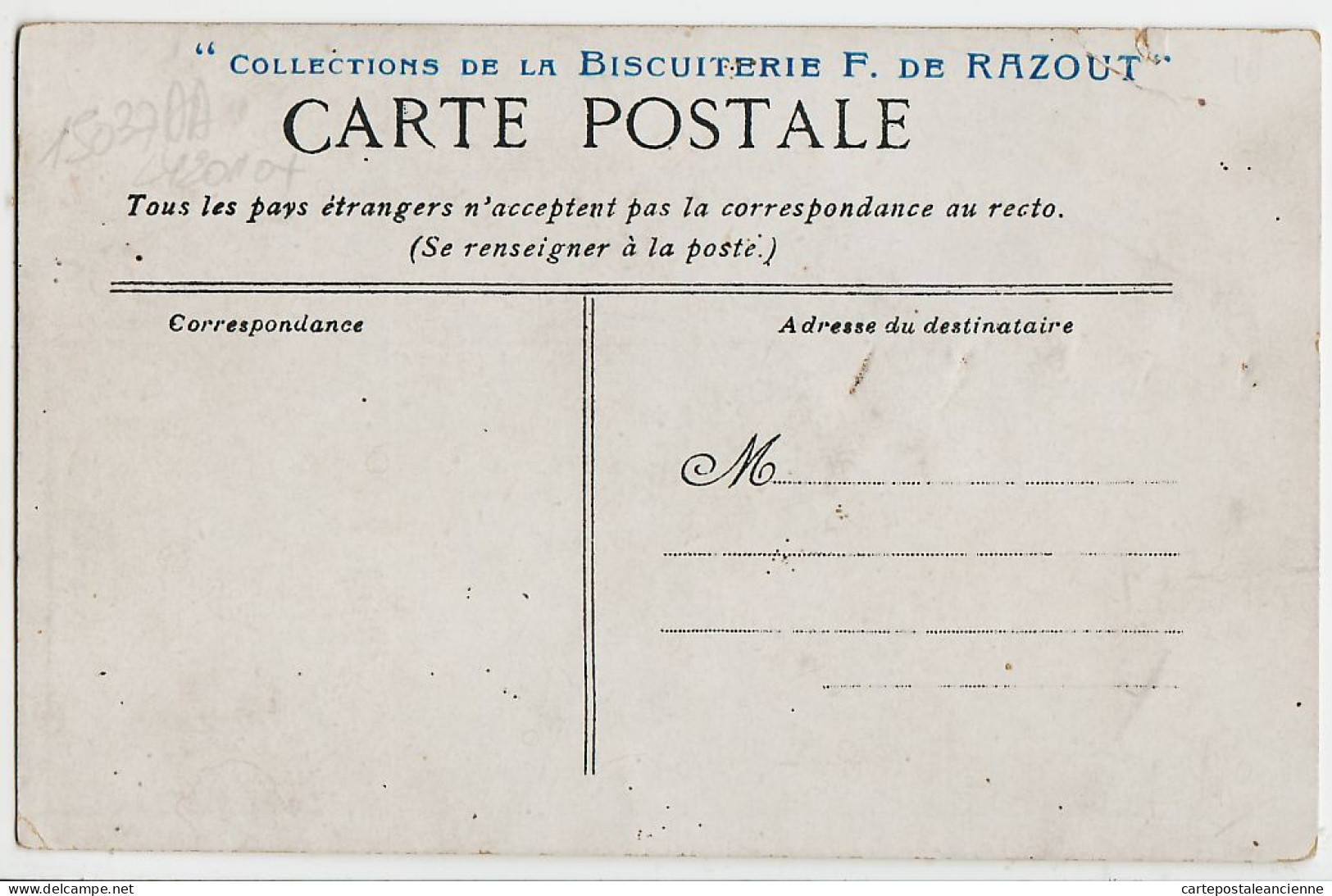 06283 / Petits Metiers La Tournée Du PATISSIER Sur La PLAGE Marchand Ambulant Collections BISCUITERIE De RAZOUT 1910s - Kunsthandwerk