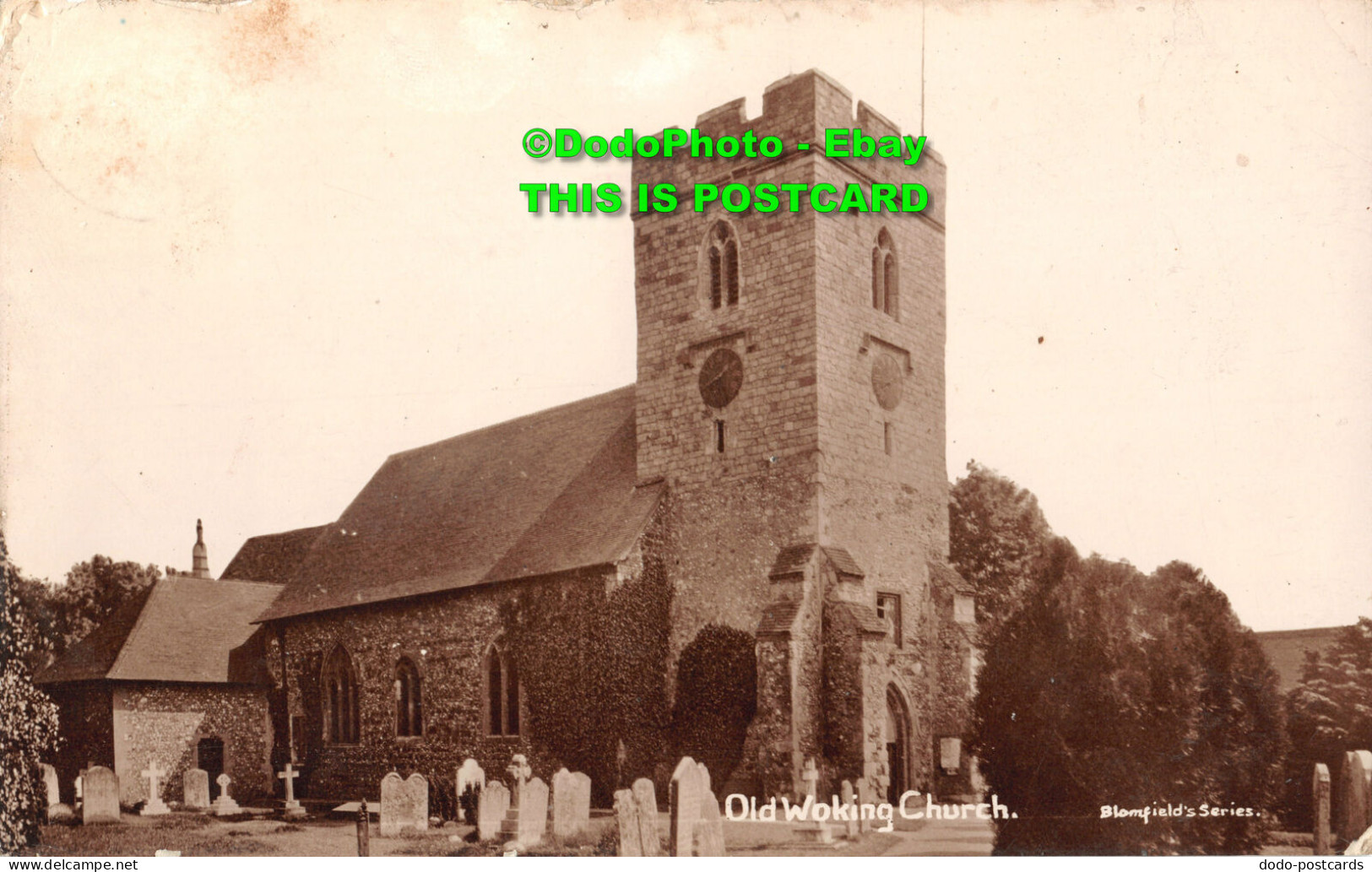 R454054 Old Woking Church. Blomfield Series. 1912 - Monde