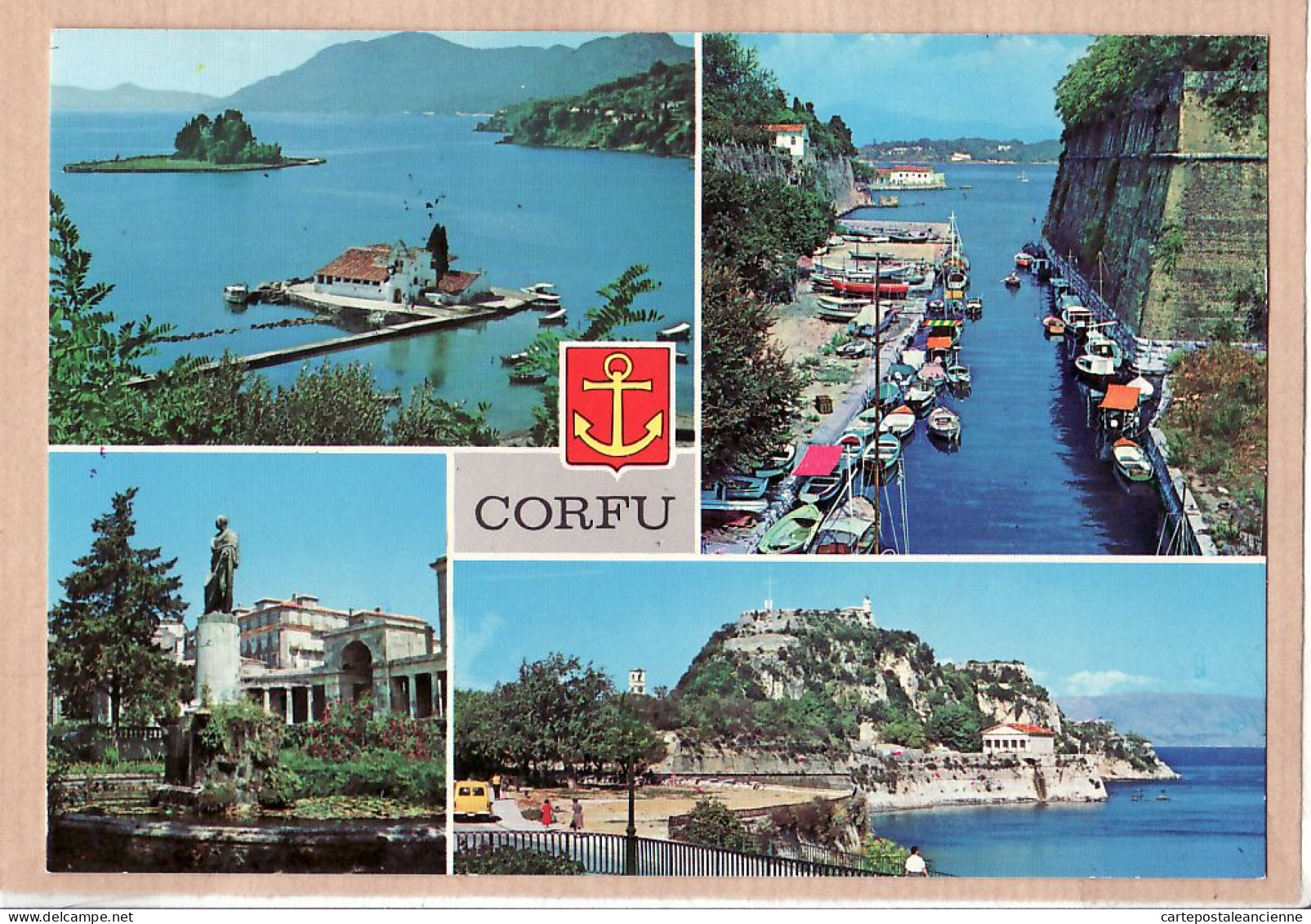 06360 / CORFU KEPKIPA CORFOU KORFU Multivues Multiviews 1975s TOUMBIS 731-Grèce Griechenland Greece - Greece