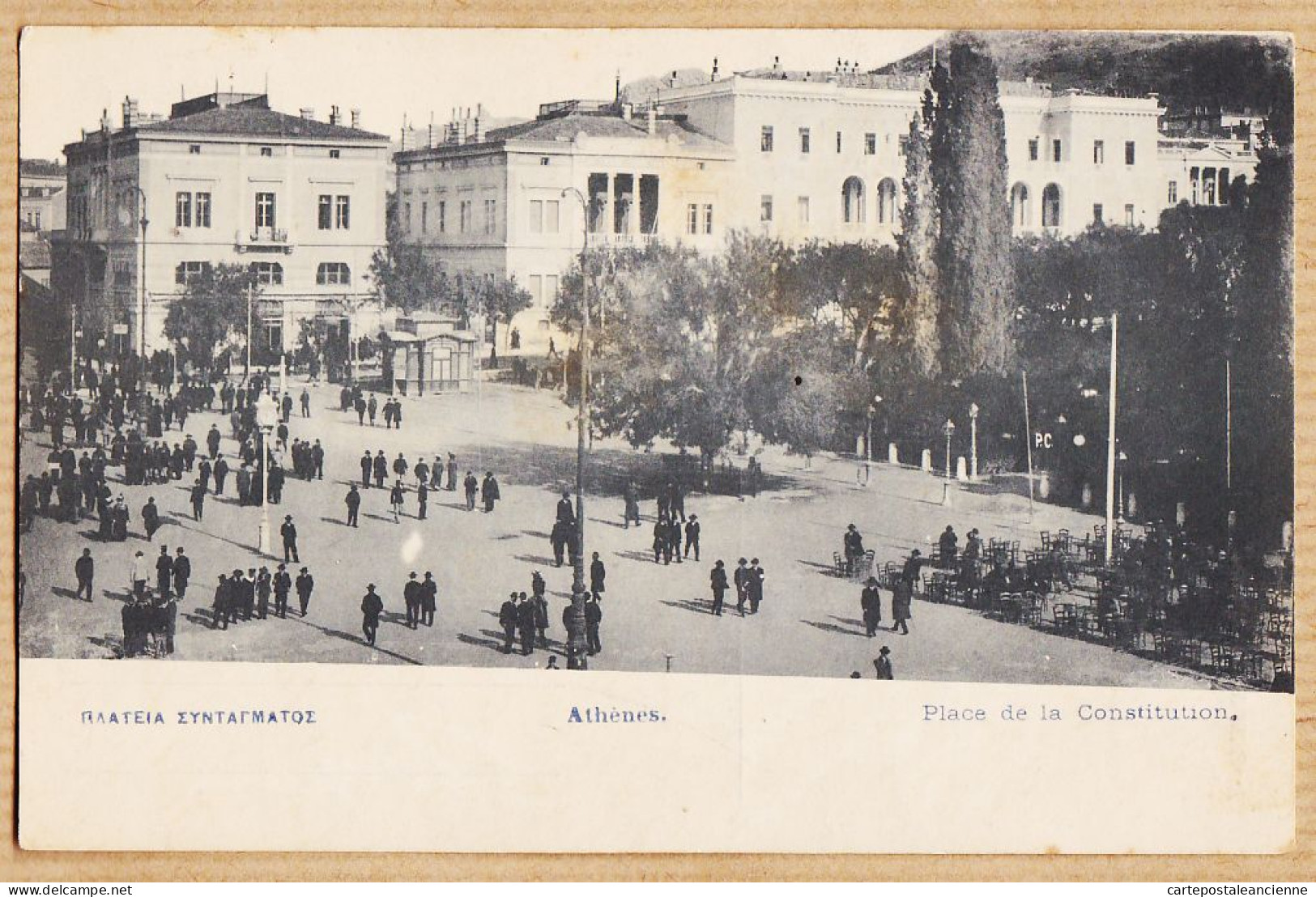 06417 / Peu Commun Edit PALLIS - ATHENES Place De La CONSTITUTION CpaWW1 1915s Athens ΑΘΗΝΑ Πλατεία Συντάγματος - Greece