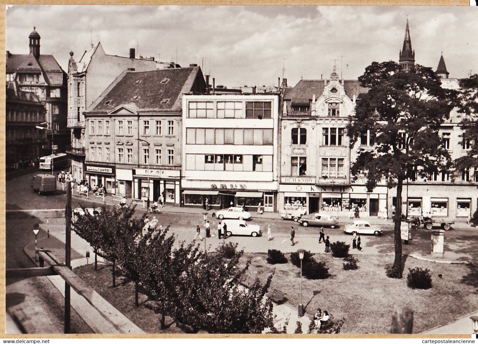 06338 / Rare TEPLICE CITROEN DS Triporteur Type VESPA Charette Statni Lazne Automobiles 1960s Foto RADNICKY Scène De Rue - Tchéquie