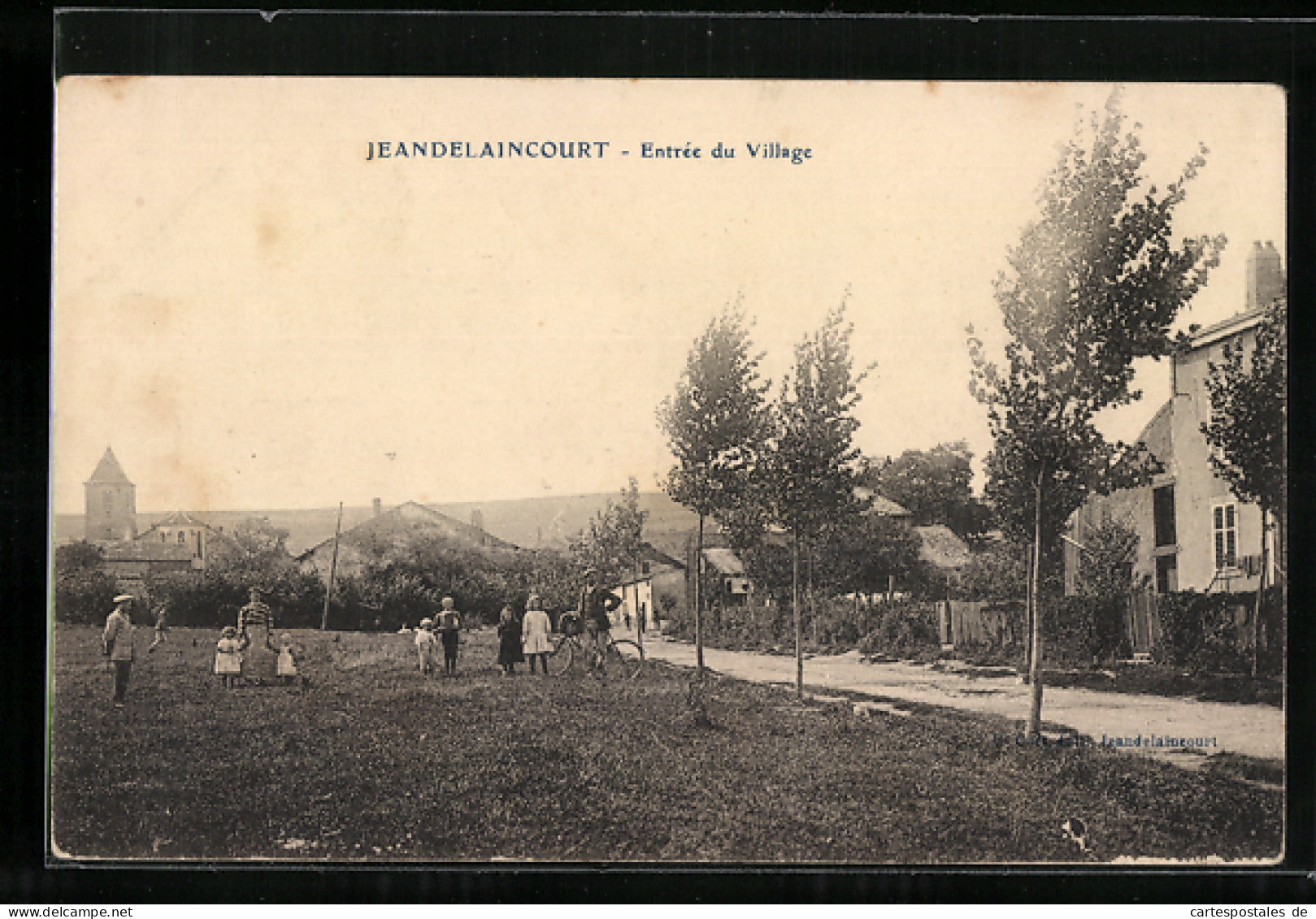 CPA Jeandelaincourt, Entrée Du Village  - Andere & Zonder Classificatie