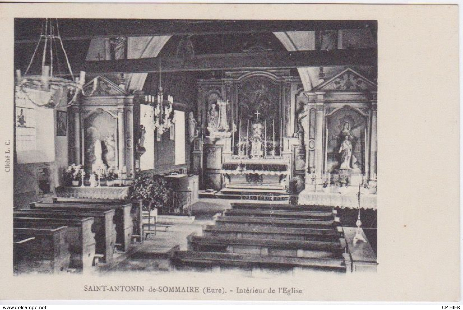 27 - EURE - SAINT ANTONIN DE SOMMAIRE - INTERIEUR DE L'EGLISE - Other & Unclassified