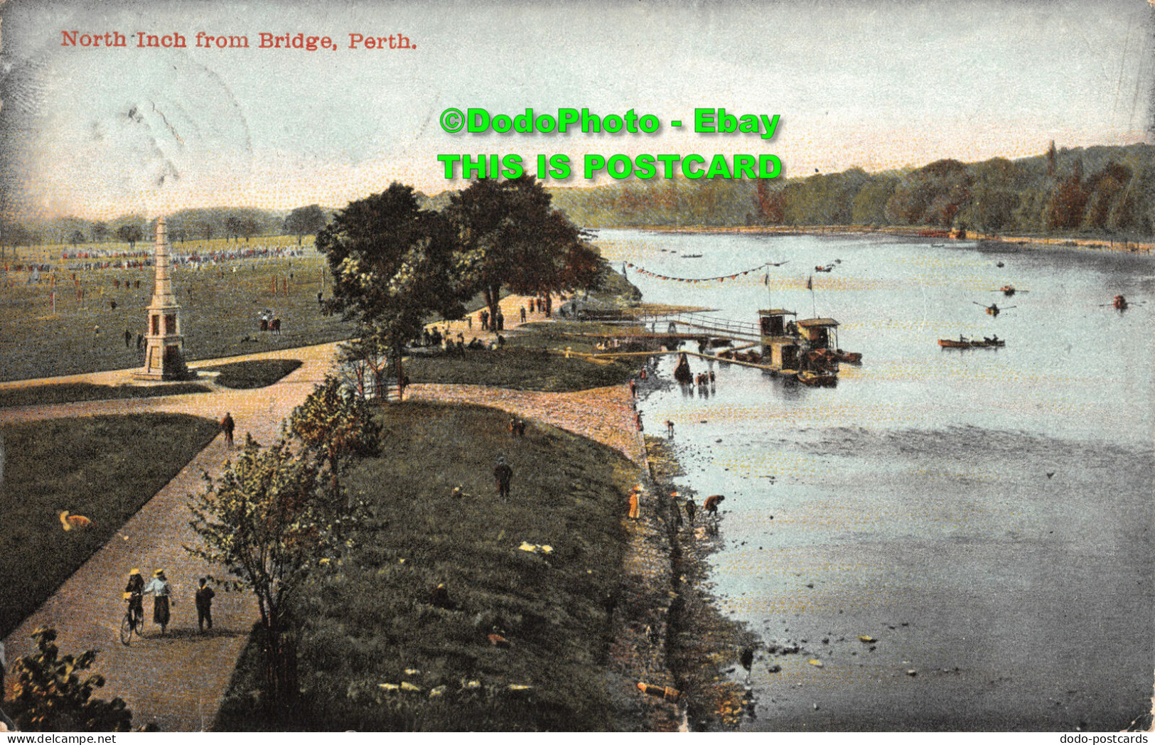R454075 Perth. North Inch From Bridge. Valentines Series. 1906 - Monde