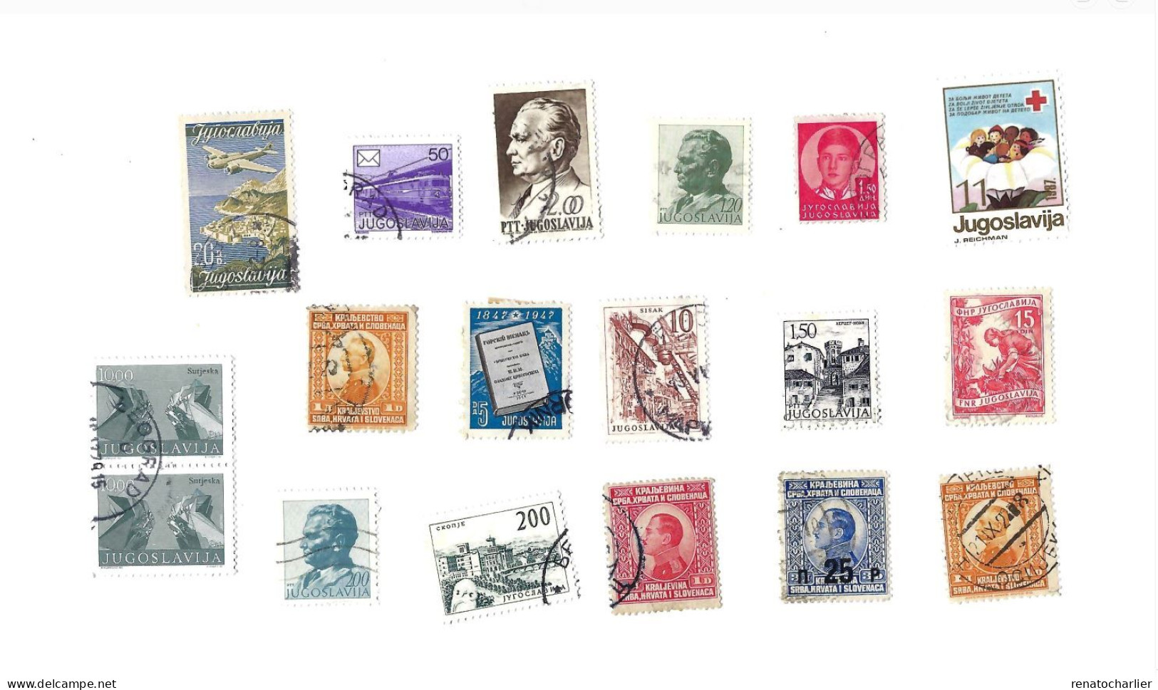Collection De 60 Timbres  Oblitérés. - Collections, Lots & Series