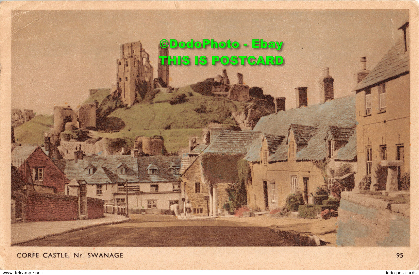 R454097 Corfe Castle. Nr. Swanage. Dearden And Wade. Sunny South Series. 1955 - Monde