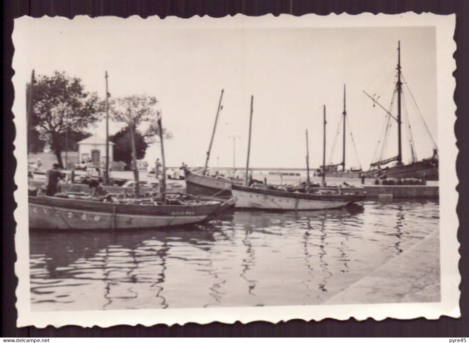 PHOTO D UN PORT 8.5 X 6 CM - Schiffe