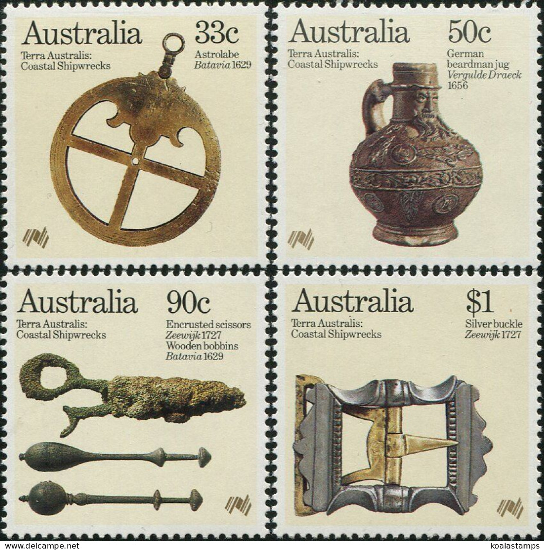 Australia 1985 SG993 Early Shipwreck Relics Set MNH - Autres & Non Classés