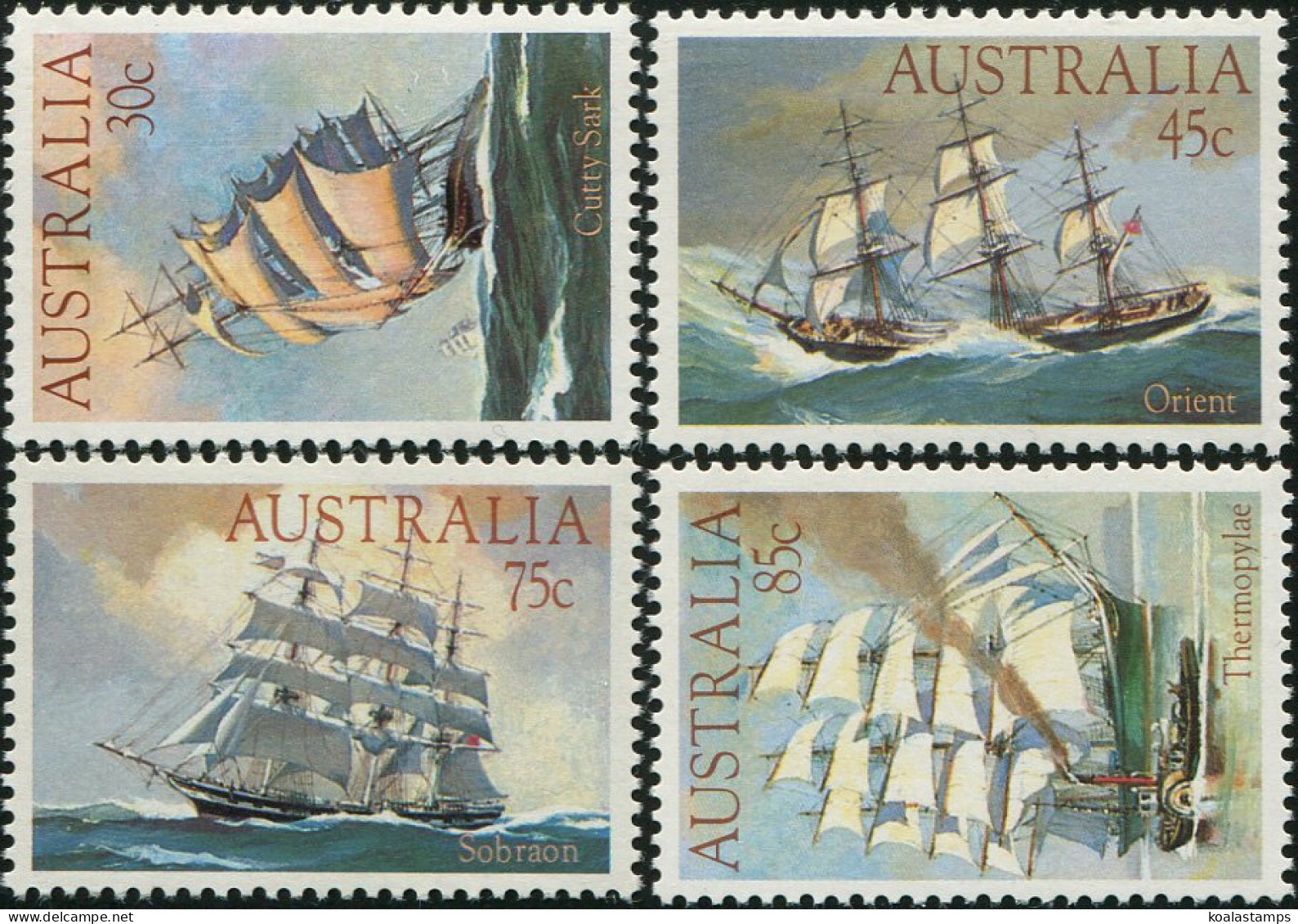 Australia 1984 SG911 Clipper Ships Set MNH - Sonstige & Ohne Zuordnung