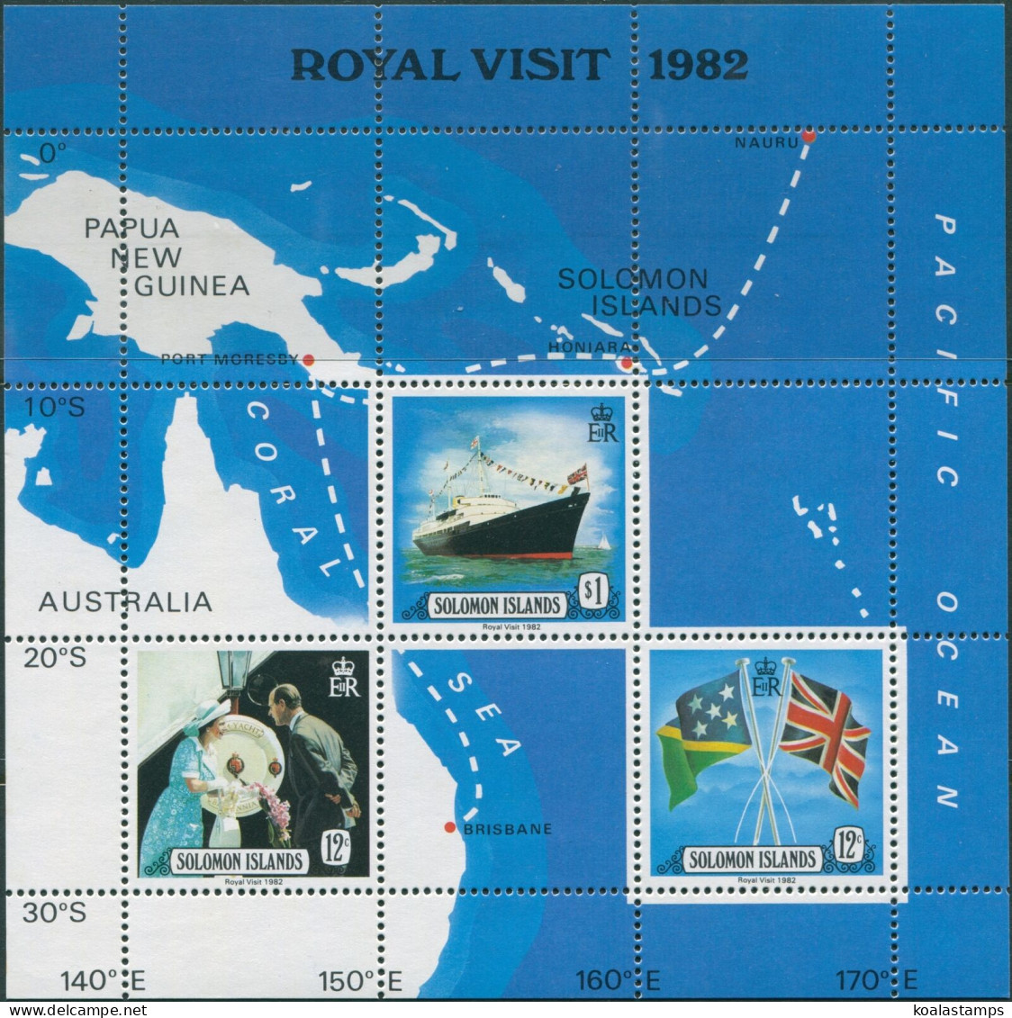 Solomon Islands 1982 SG475 Royal Visit MS MNH - Salomon (Iles 1978-...)