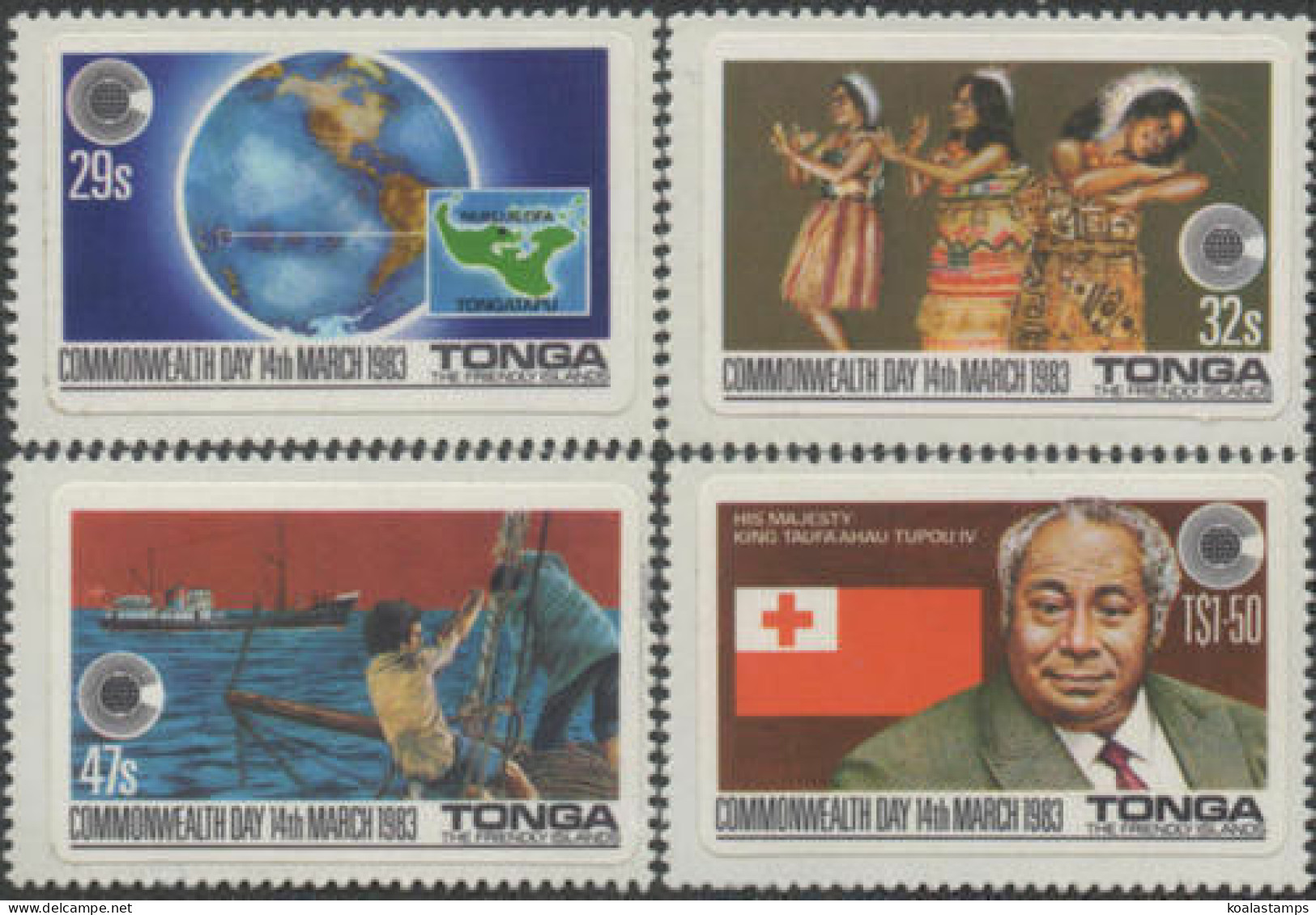 Tonga 1983 SG839-842 Commonwealth Day Set MNH - Tonga (1970-...)