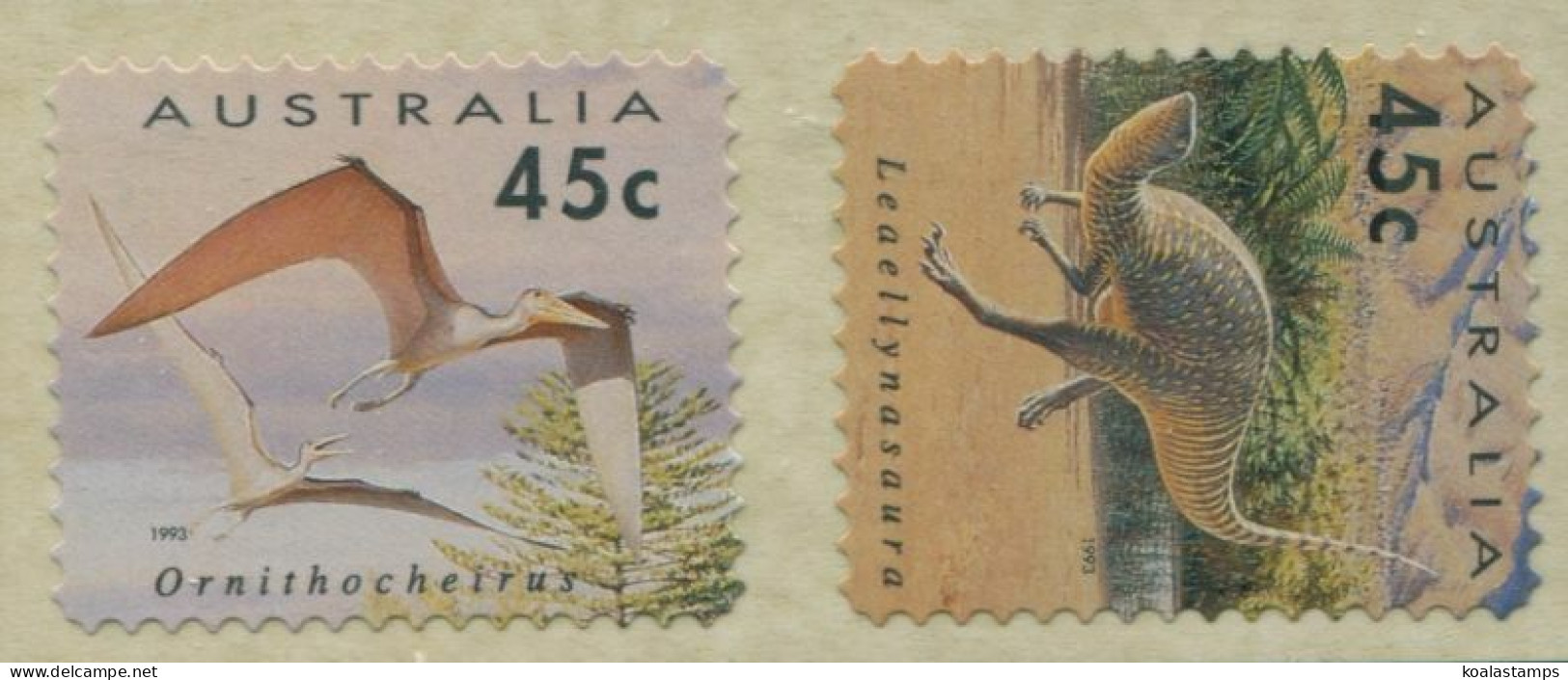 Australia 1993 SG1430-1431 Dinosaurs Diecut Set MNH - Sonstige & Ohne Zuordnung