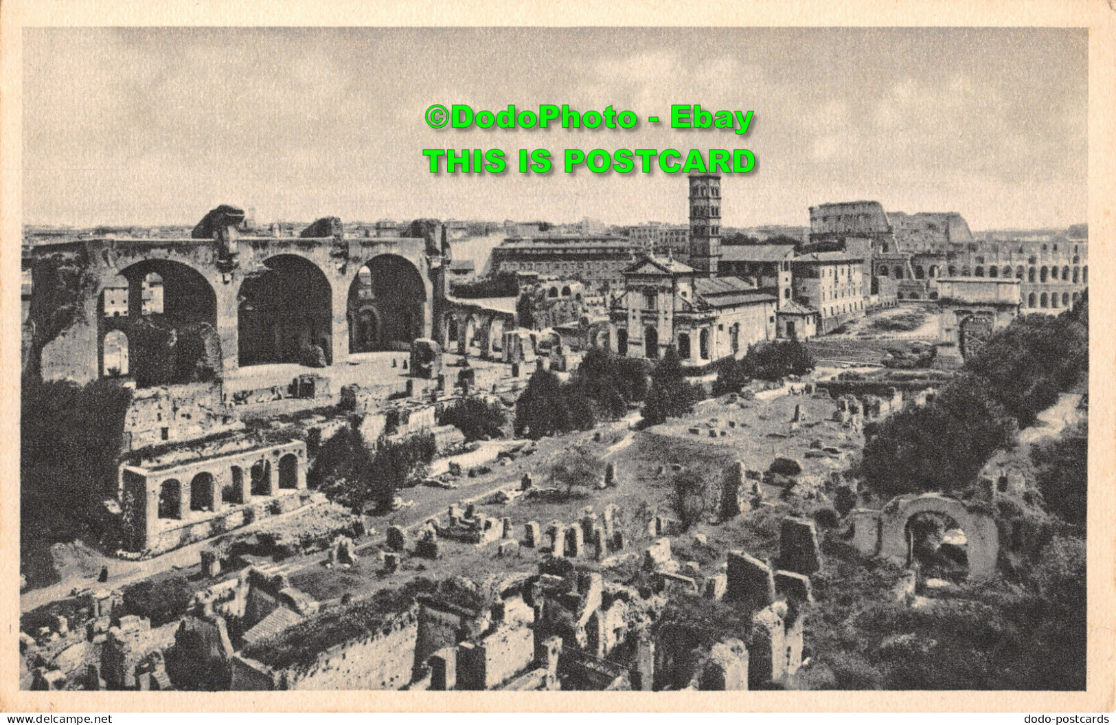 R454113 Roma. Roman Forum. The Maxentius Basilica. Fotogravure. Cesare Capello. - World
