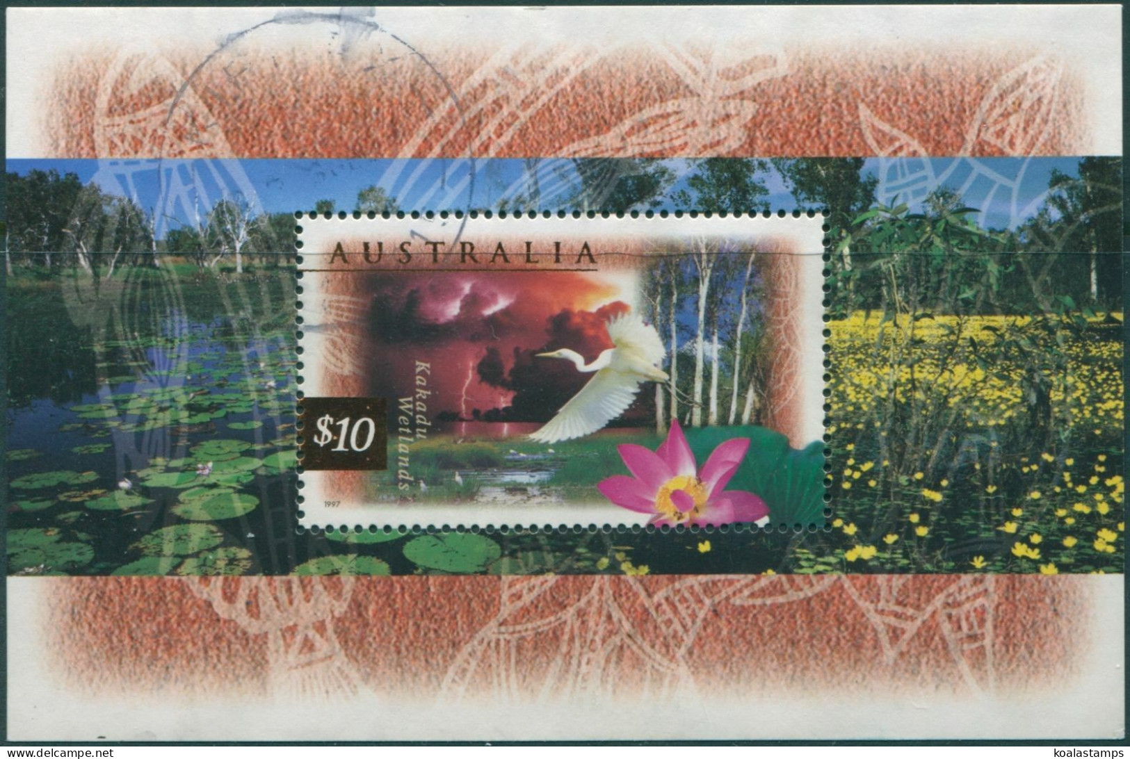 Australia 1997 SG1686a $10 Kakadu Wetlands MS FU - Autres & Non Classés