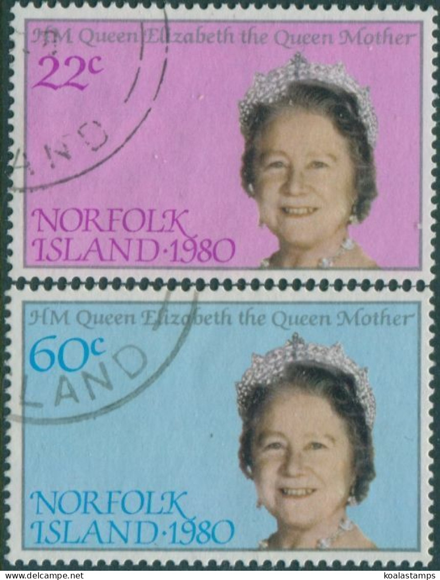 Norfolk Island 1980 SG252-253 Queen Mother Set FU - Ile Norfolk