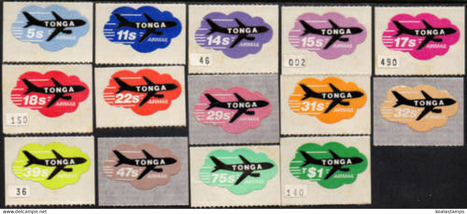 Tonga 1979 SG720-730 Airmail Coil Set Of 14 MNH - Tonga (1970-...)