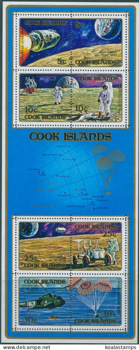 Cook Islands 1972 SG391 Apollo Moon Landing MS MNH - Cook