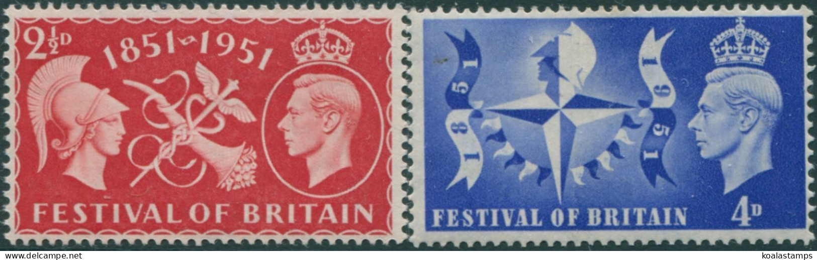 Great Britain 1951 SG513-514 KGVI Festival Set MNH - Unclassified
