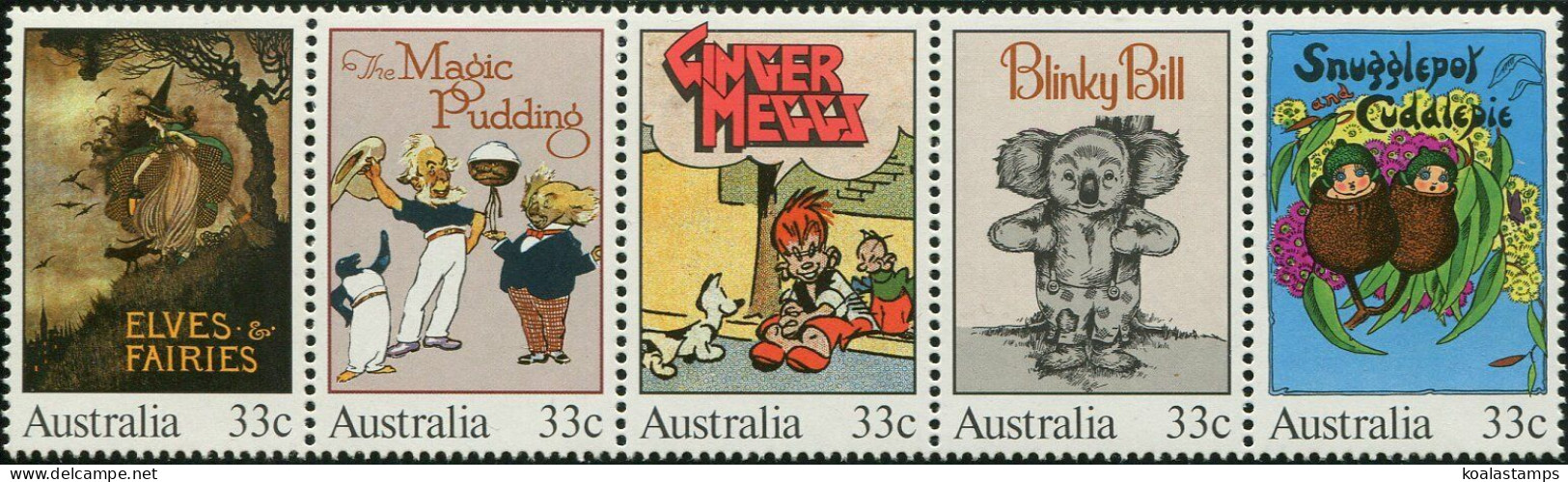 Australia 1985 SG982a Children's Books Strip Of 5 MNH - Andere & Zonder Classificatie