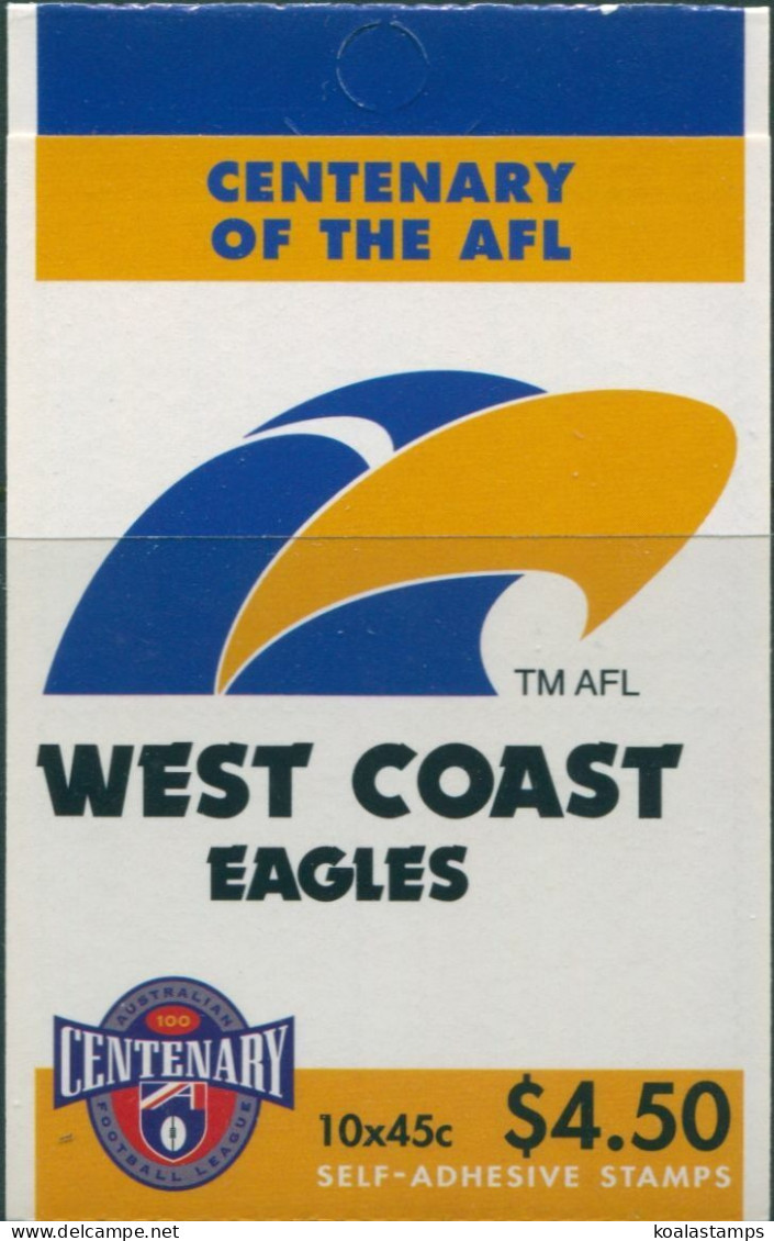 Australia Booklet 1996 SG1618 45c AFL West Coast MNH - Autres & Non Classés
