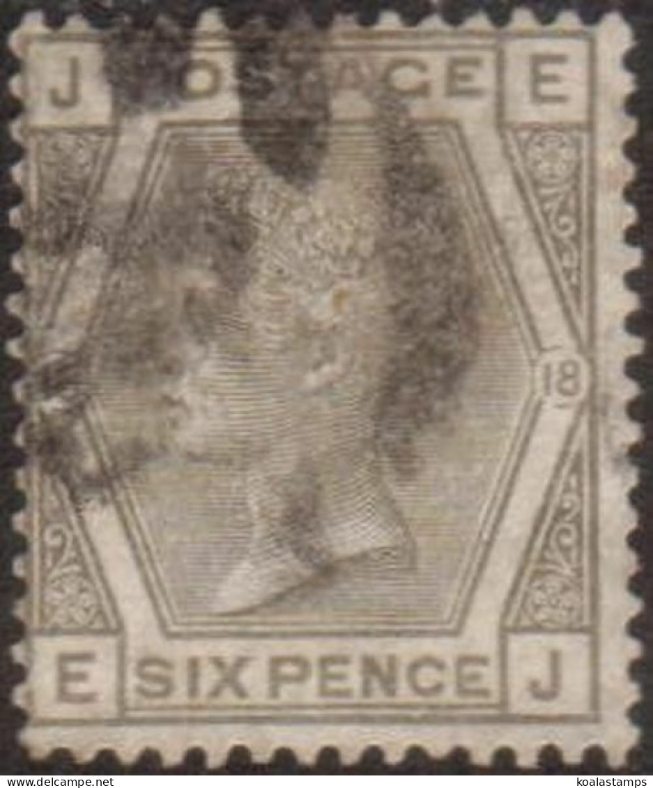 Great Britain 1882 SG161 6d Grey Queen Victoria FU - Other & Unclassified