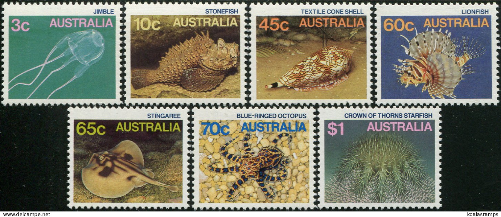 Australia 1984 SG920 Marine Life Set Of 7 MNH - Other & Unclassified