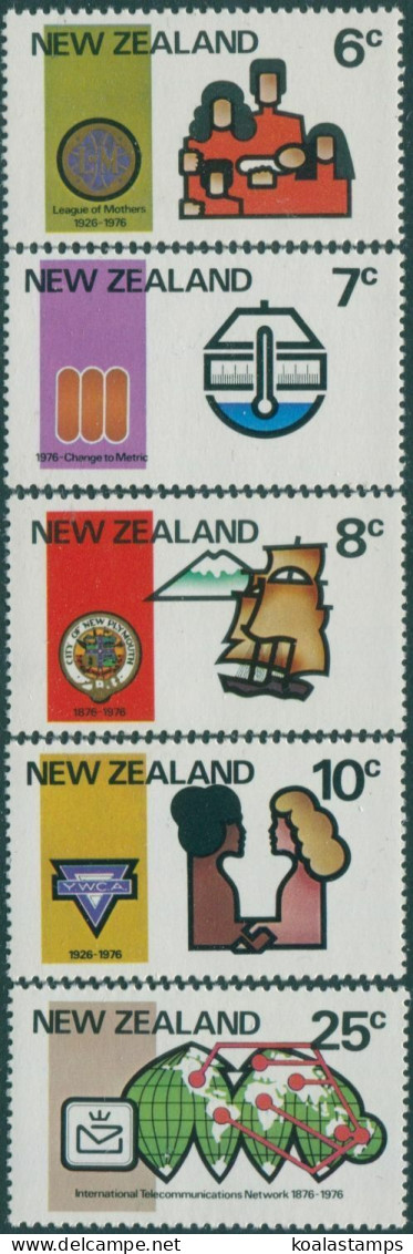 New Zealand 1976 SG1110-1114 Anniversaries And Metrication Set MNH - Sonstige & Ohne Zuordnung