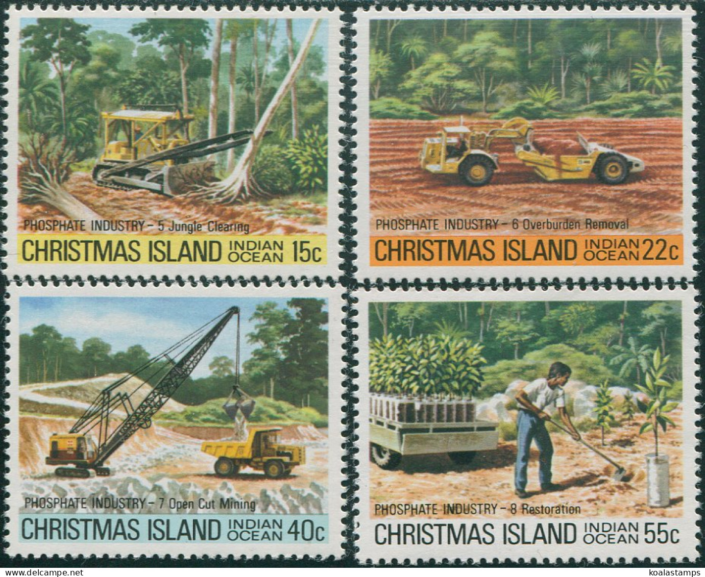 Christmas Island 1980 SG126 Phosphate Industry II Set MNH - Christmaseiland